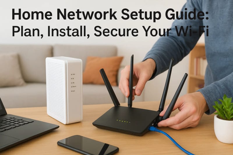 Home Network Setup Guide: Plan, Install, Secure Your Wi-Fi
