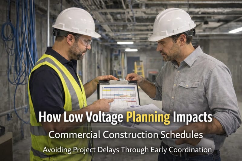 How Low Voltage Planning Impacts Commercial Construction Schedules