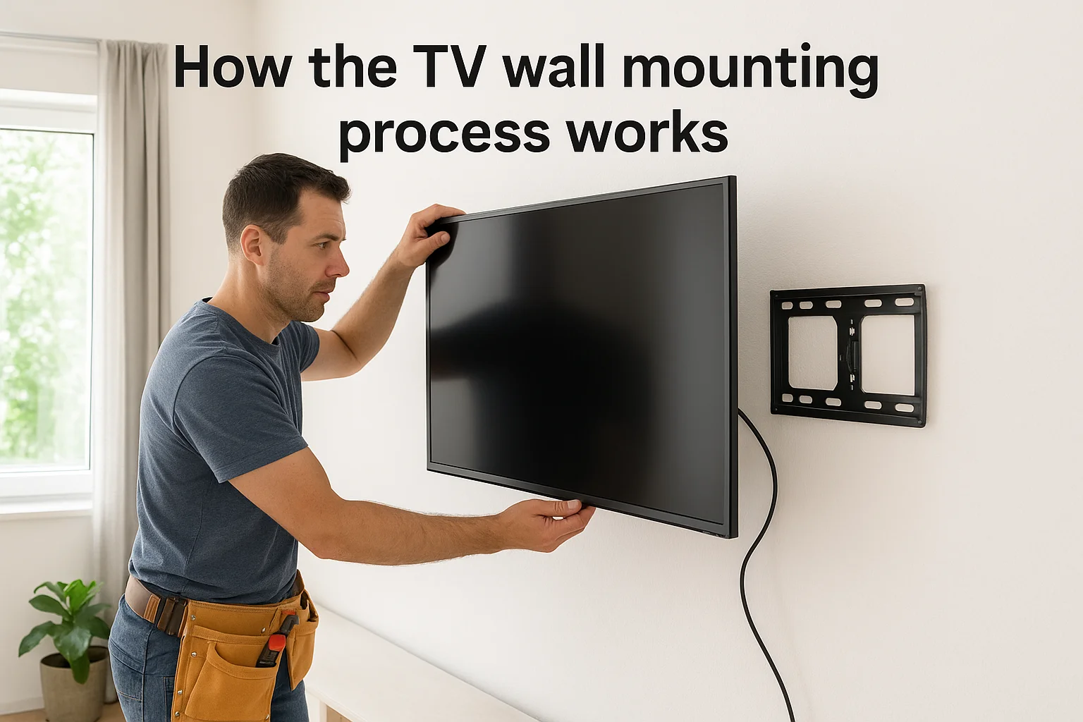 How the TV wall mounting process works