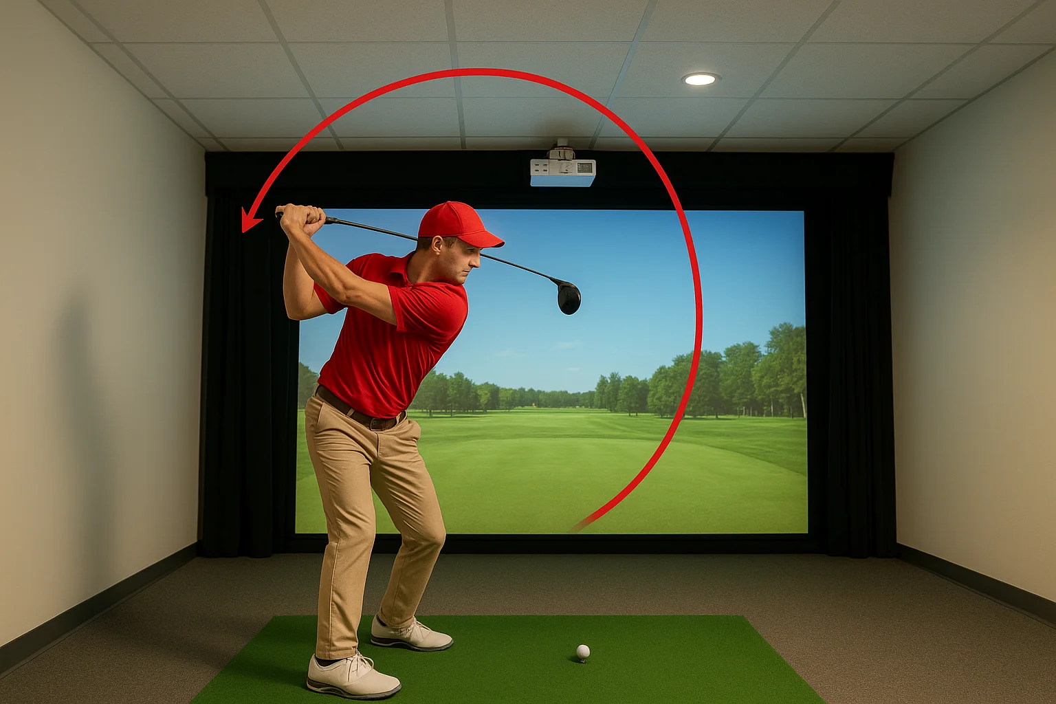 The physics of a full driver swing