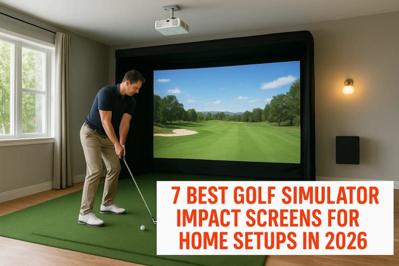 7 Best Golf Simulator Impact Screens for Home Setups in 2026