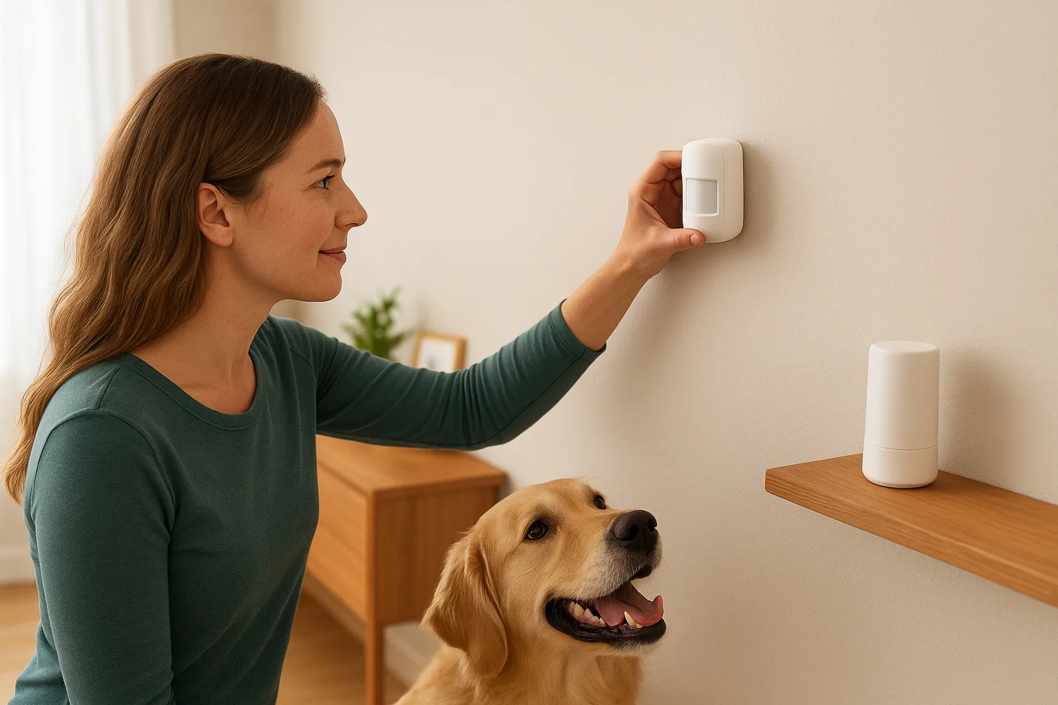 DIY-friendly setup with pet-aware motion sensors