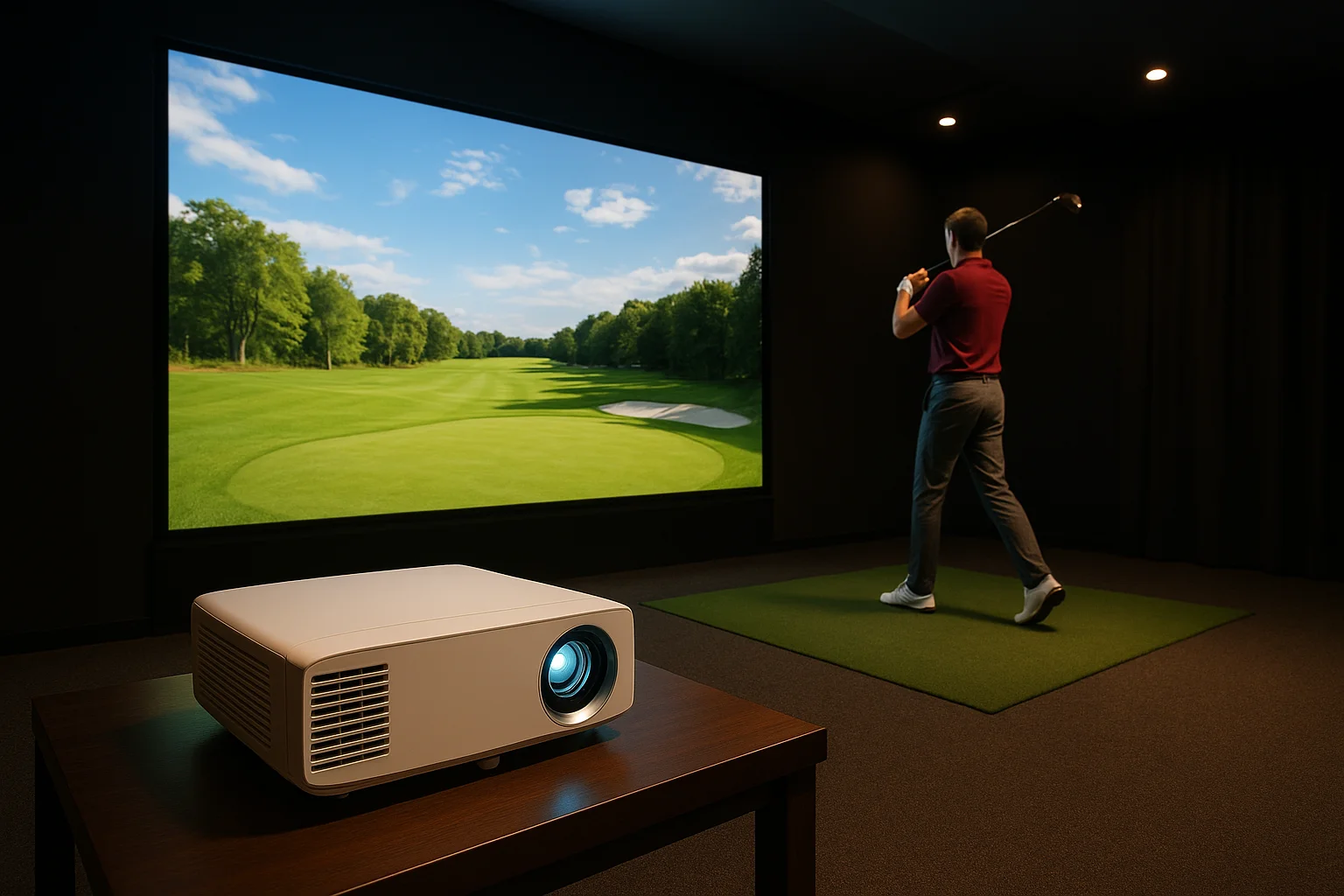 Match your projector to the throw distance