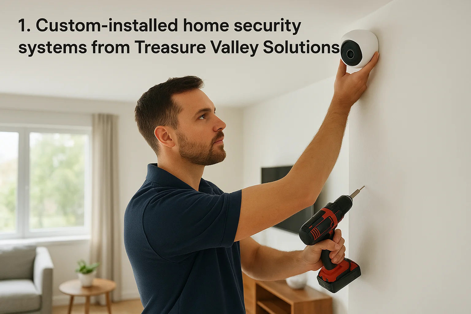 1. Custom-installed home security systems from Treasure Valley Solutions