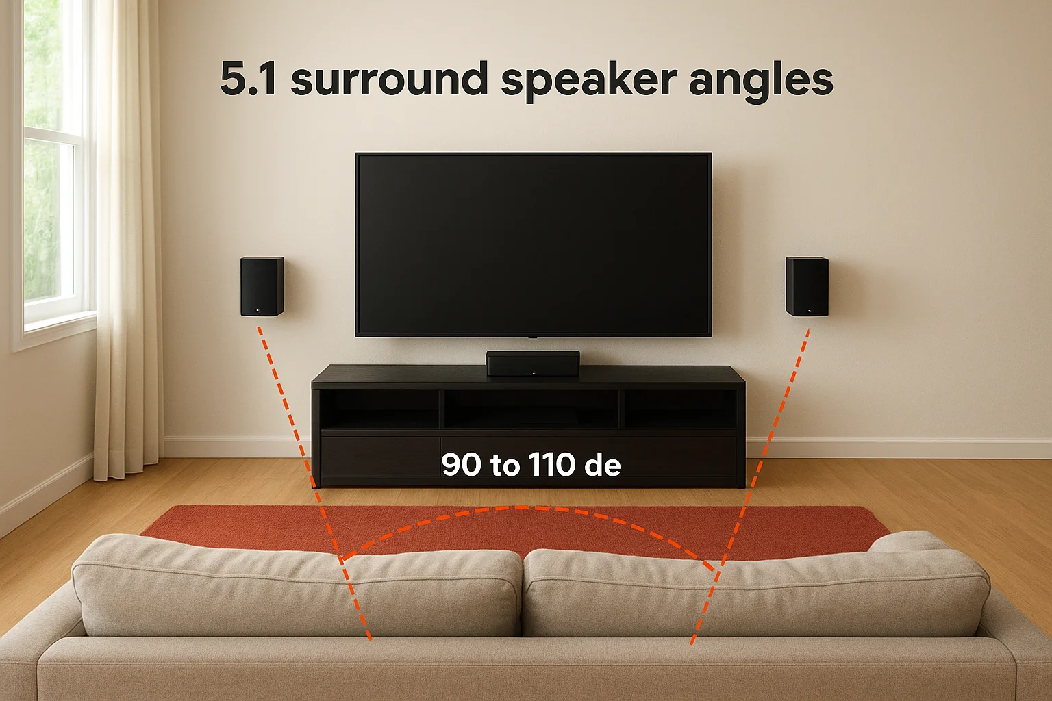 5.1 surround speaker angles