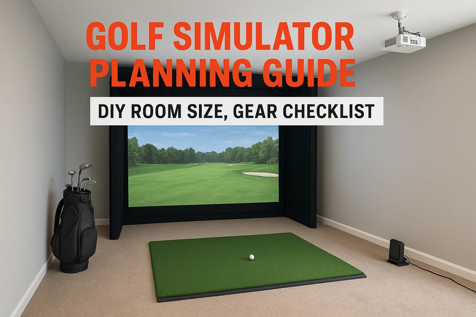 Golf Simulator Planning Guide: DIY Room Size, Gear Checklist