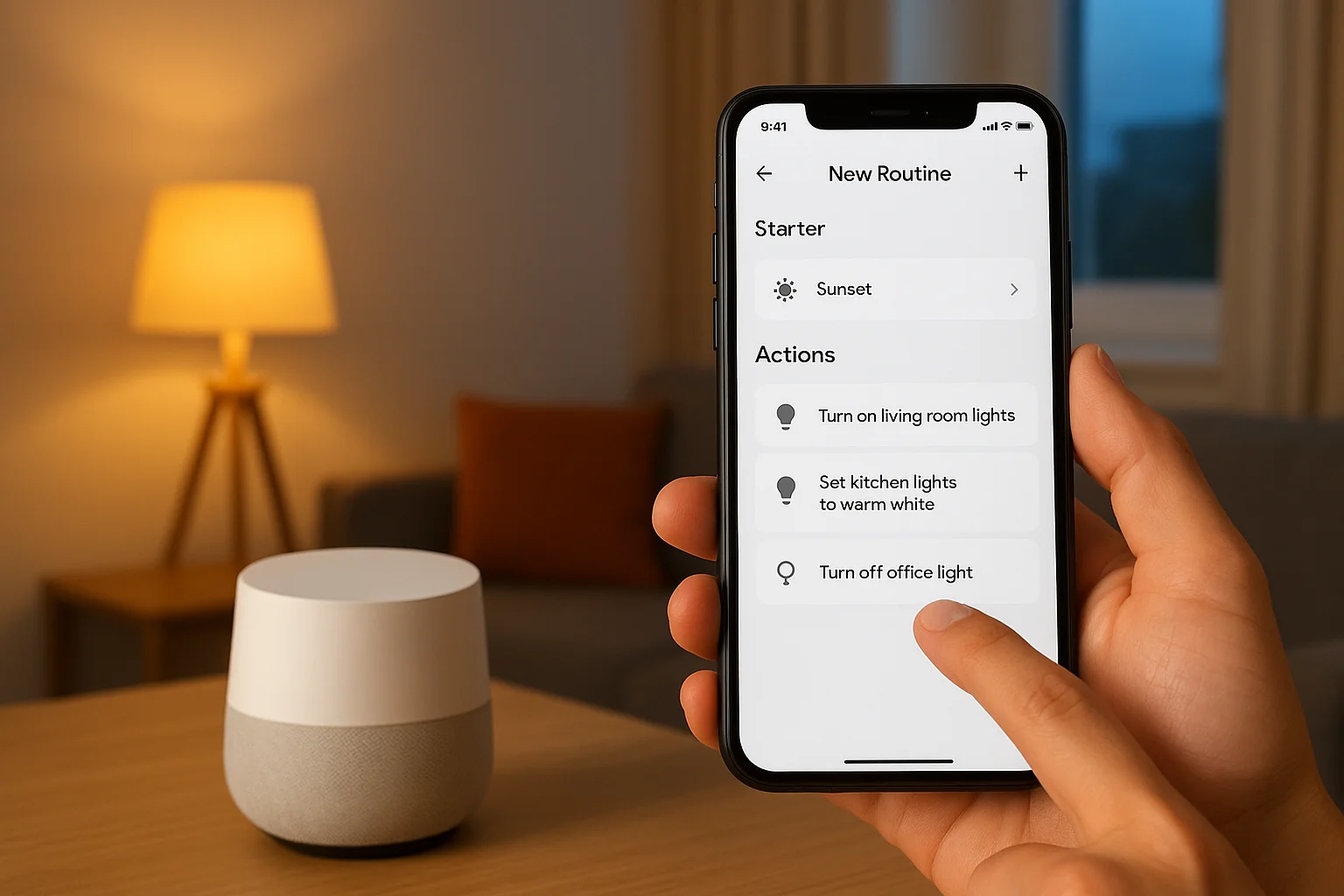 Create a routine in Google Home