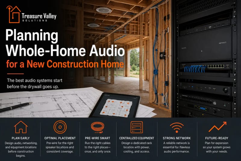 Planning Whole-Home Audio for a New Construction Home
