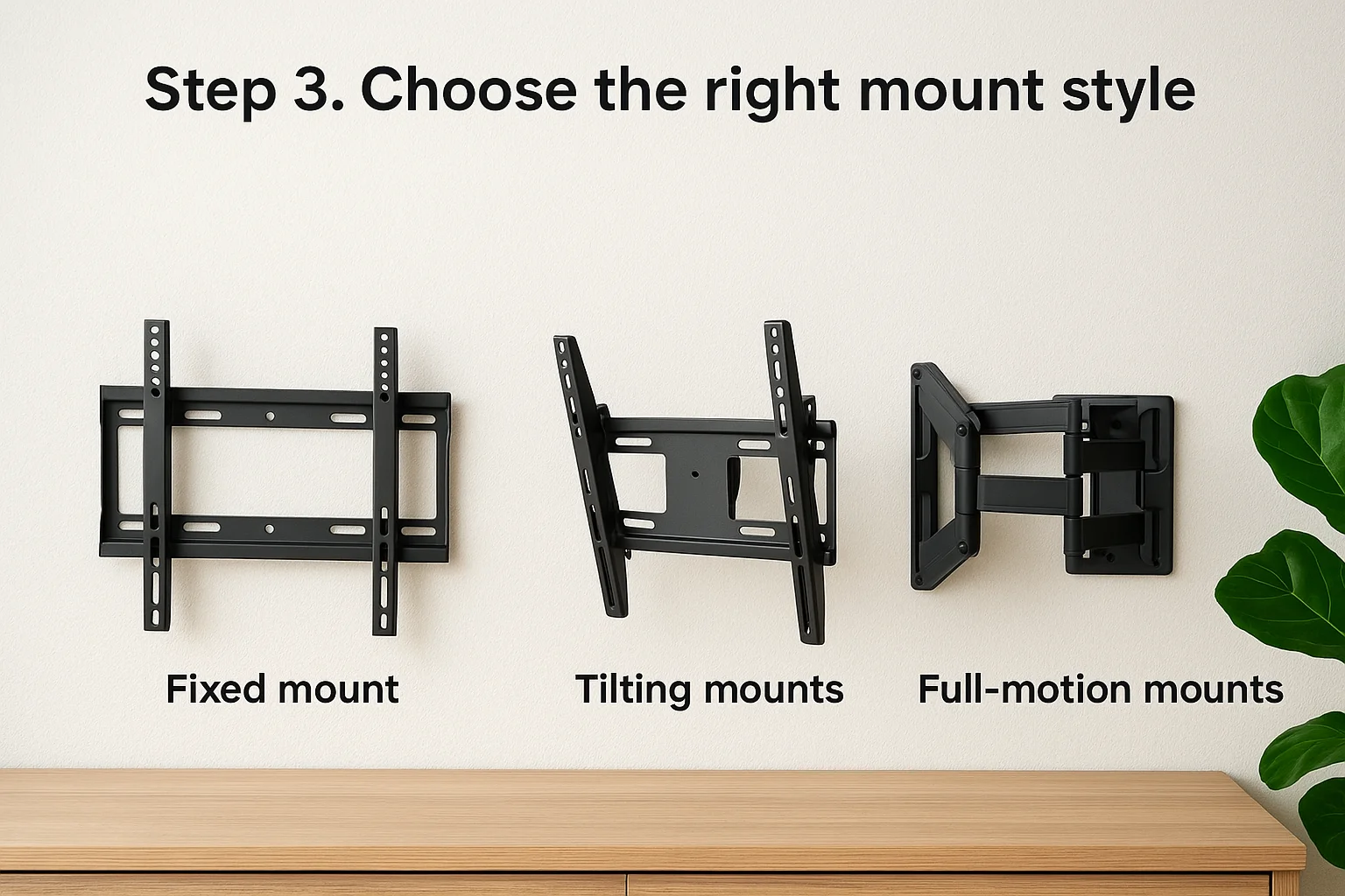 Step 3. Choose the right mount style