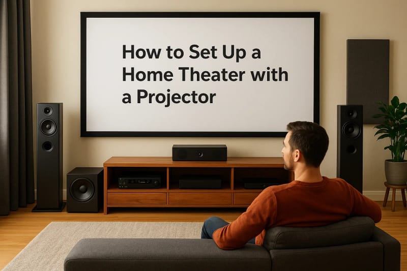 How to Set Up a Home Theater with a Projector