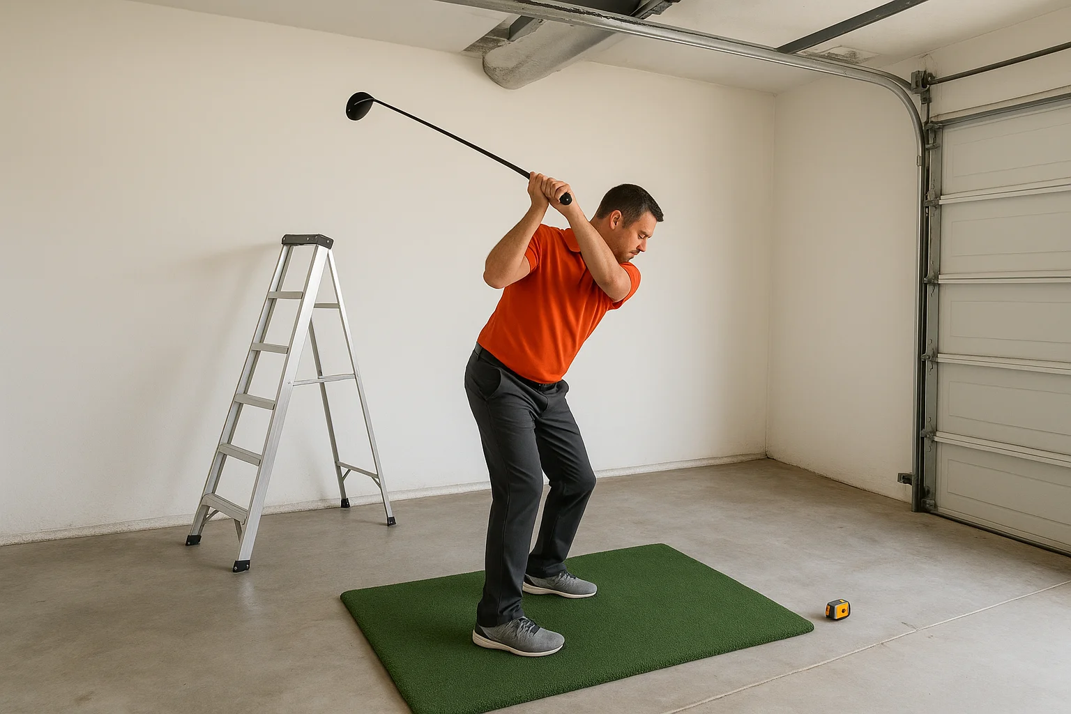 Check swing clearance with your actual clubs