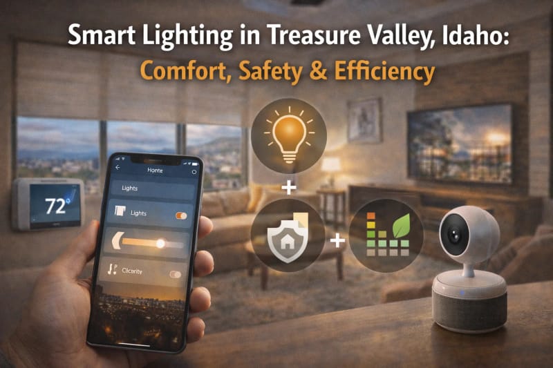 Smart Lighting in Treasure Valley, Idaho: How Lighting Control Improves Comfort, Safety, and Efficiency