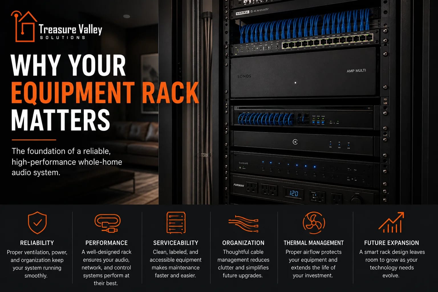 Why Your Equipment Rack Matters in a Whole-Home Audio System