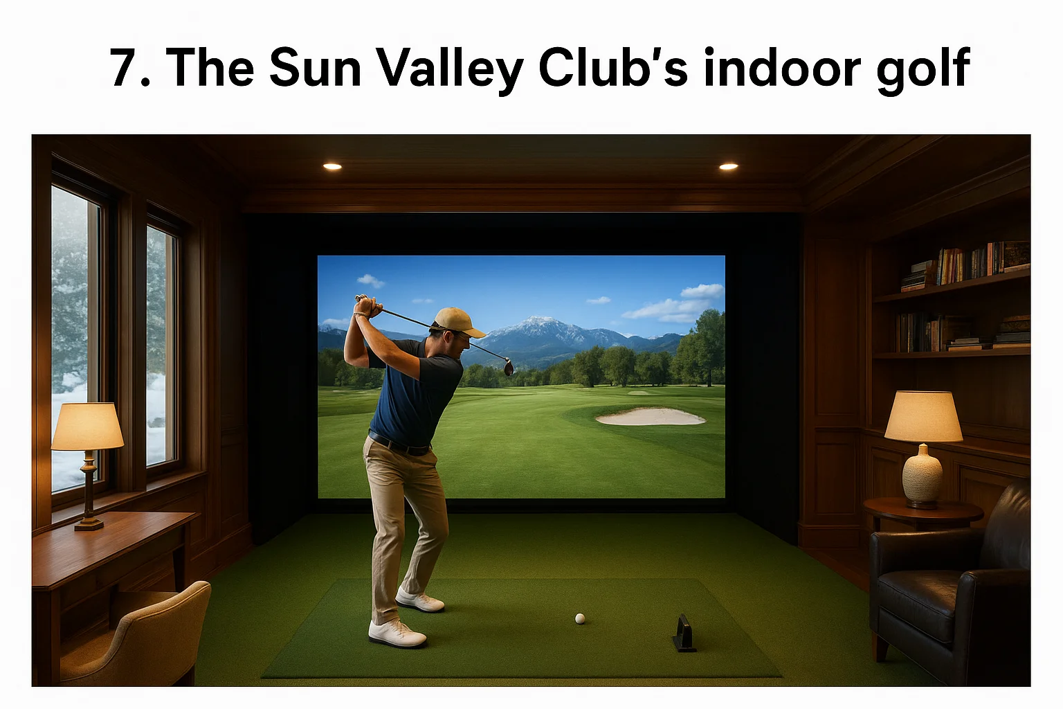 7. The Sun Valley Club's indoor golf