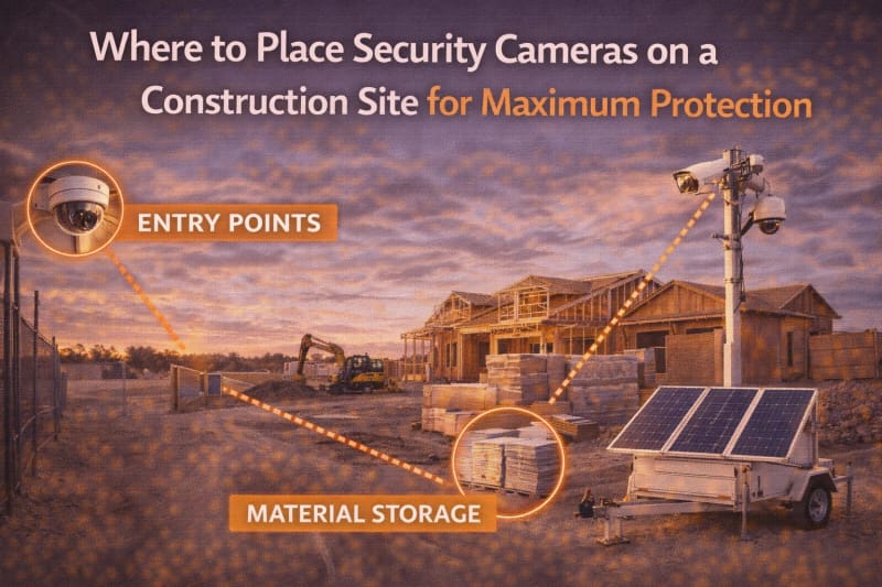 Where to Place Security Cameras on a Construction Site for Maximum Protection