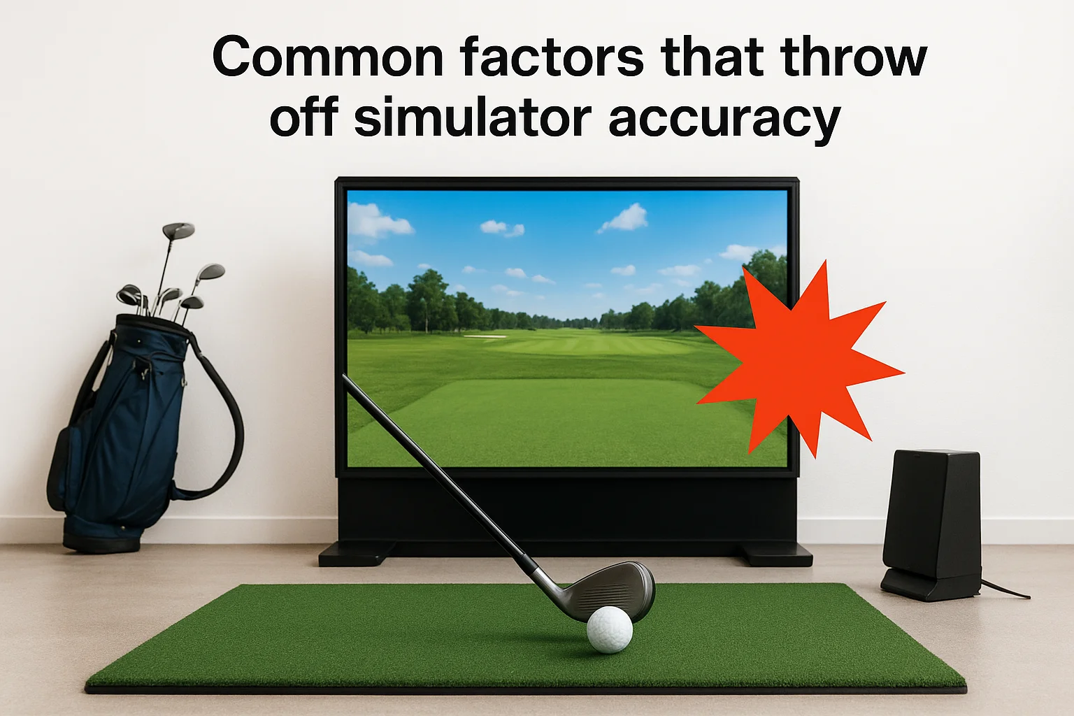 Common factors that throw off simulator accuracy