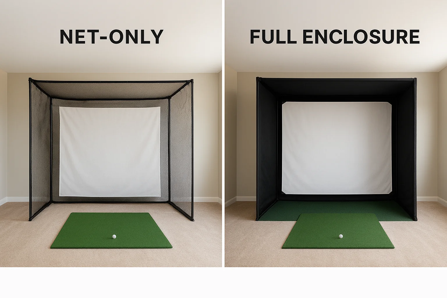 Net-only vs full enclosure and when each makes sense