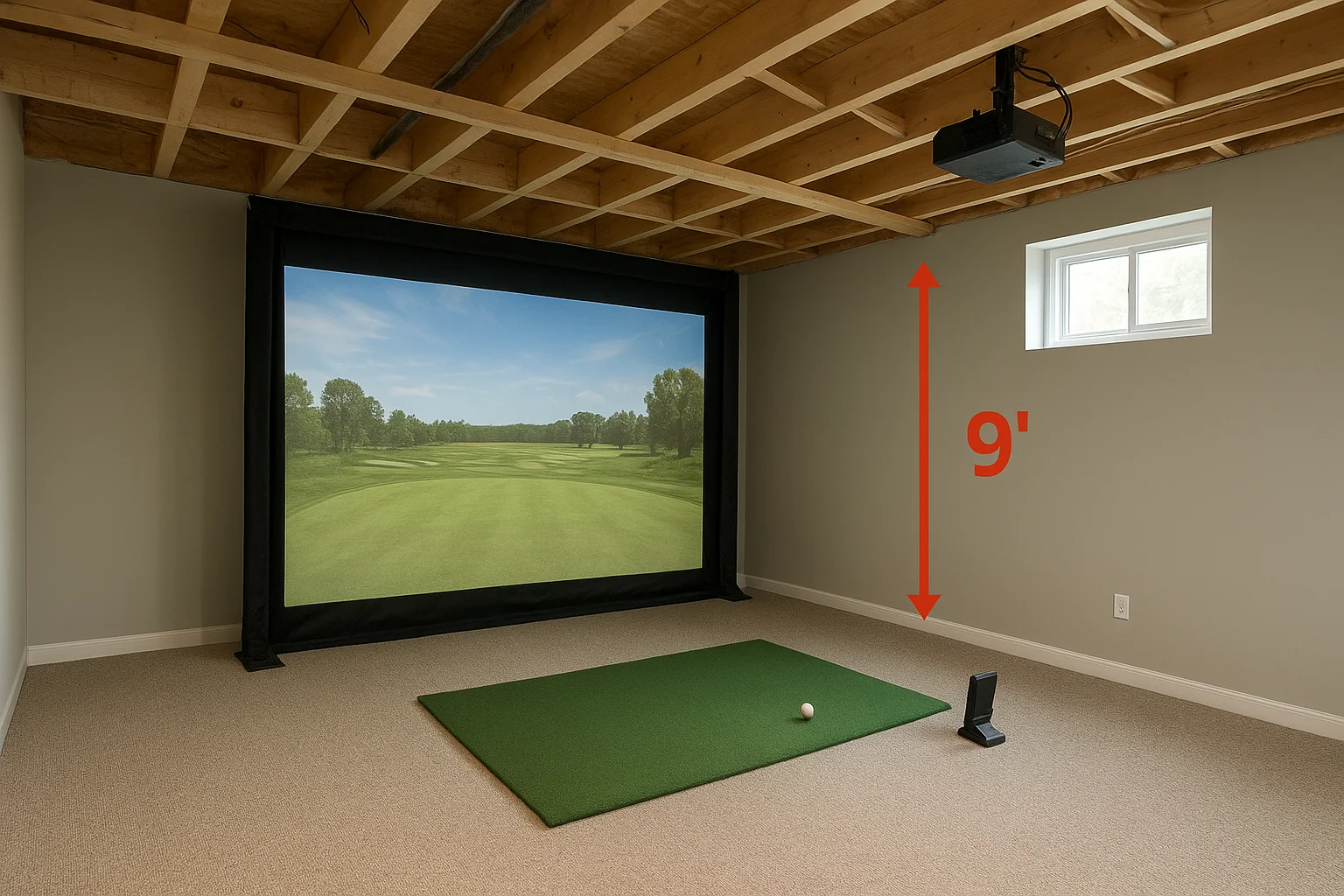 Minimum space and ceiling height