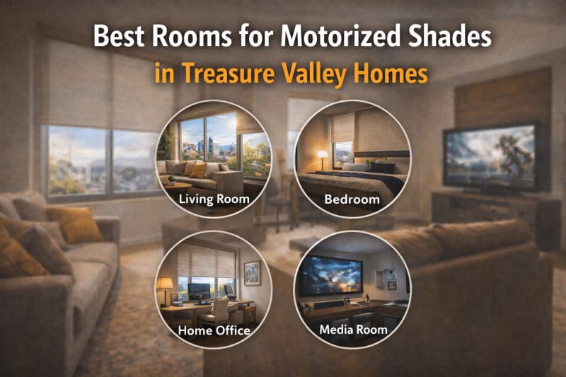 Best Rooms for Motorized Shades in Treasure Valley Homes
