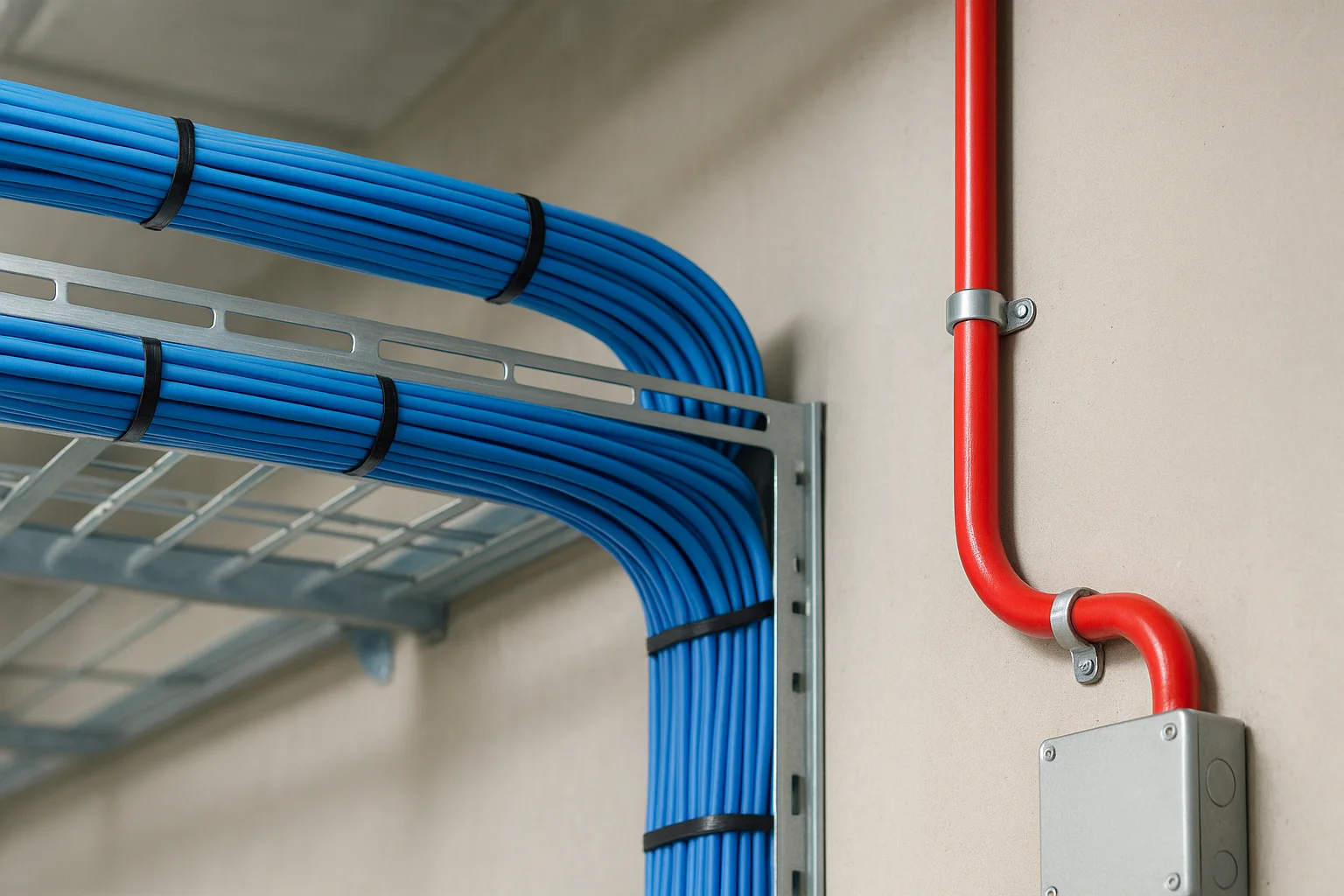 Maintain separation from electrical systems