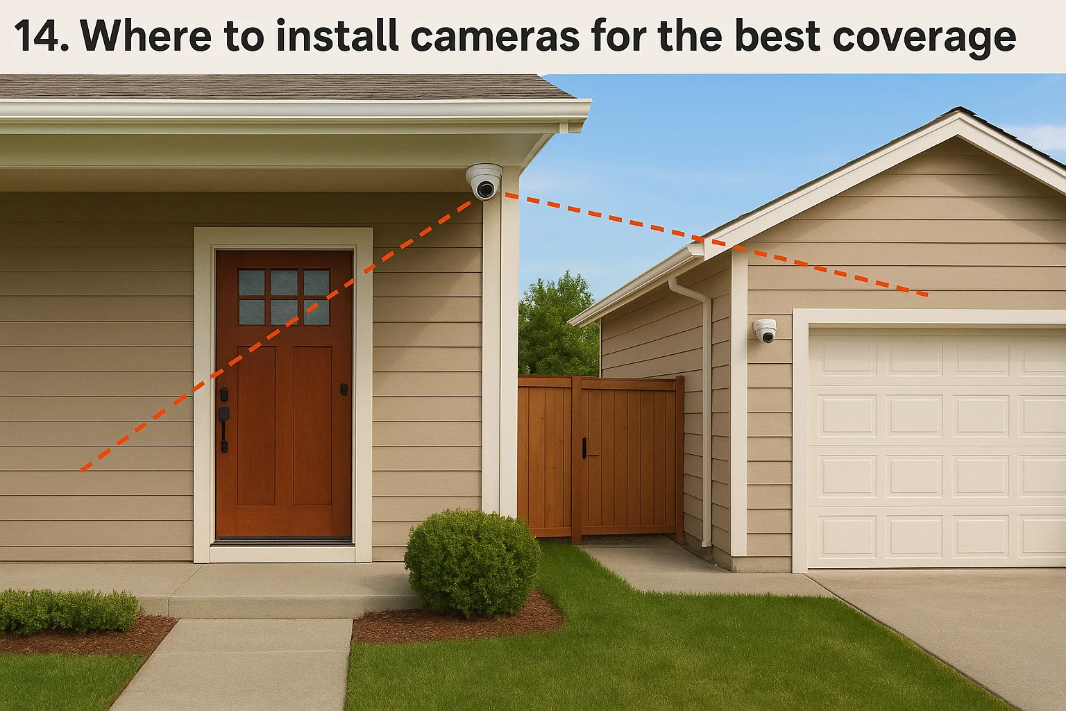 14. Where to install cameras for the best coverage