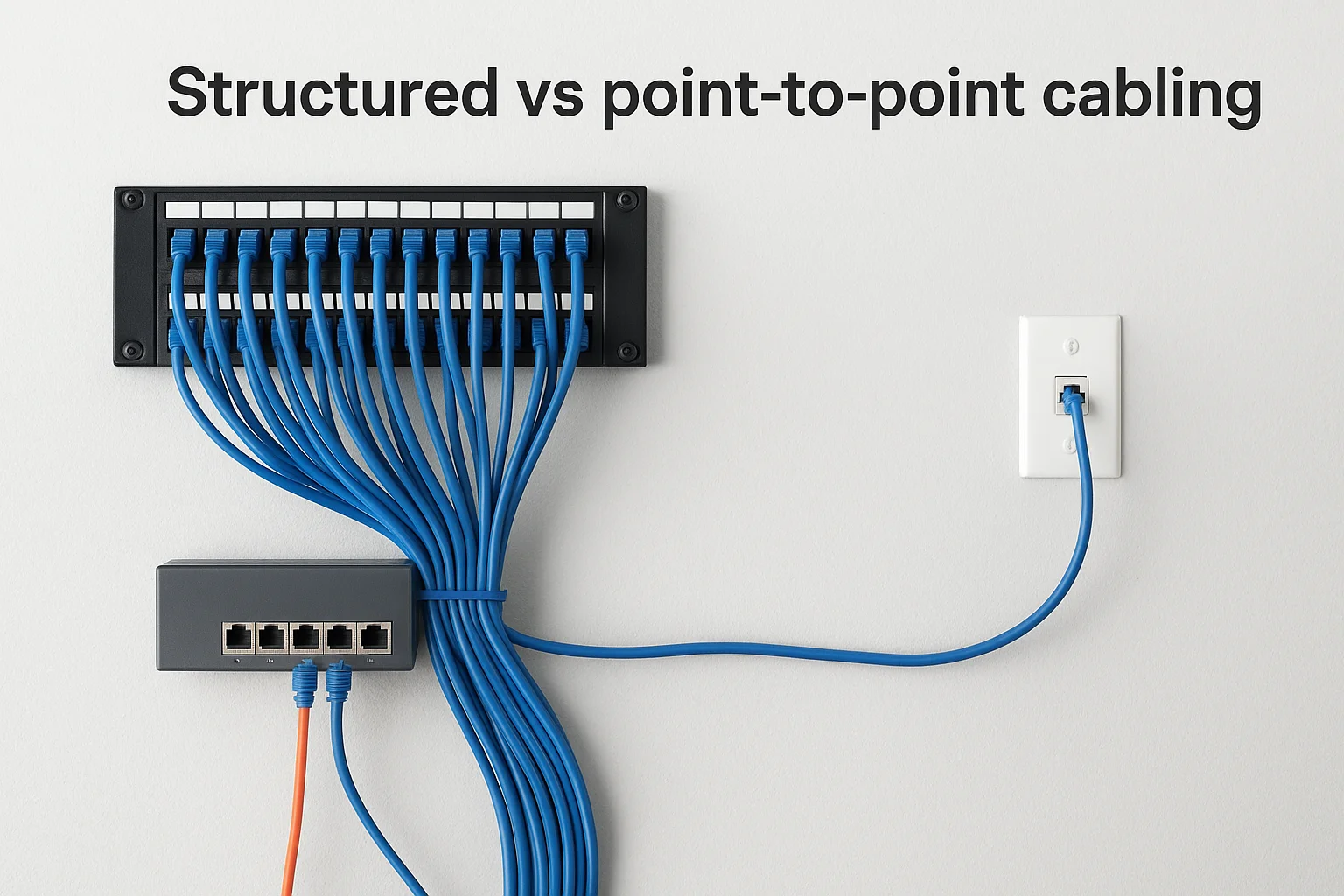Structured vs point-to-point cabling