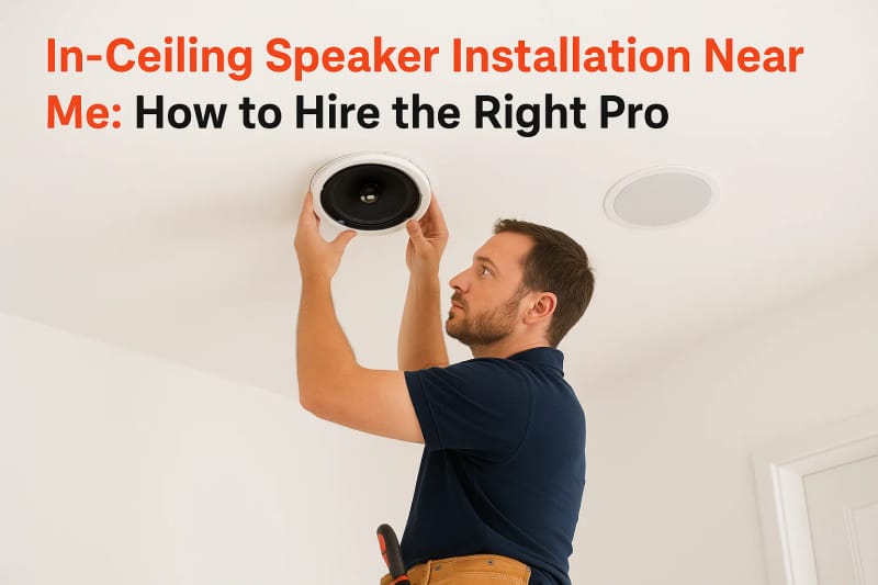 In-Ceiling Speaker Installation Near Me: How to Hire the Right Pro