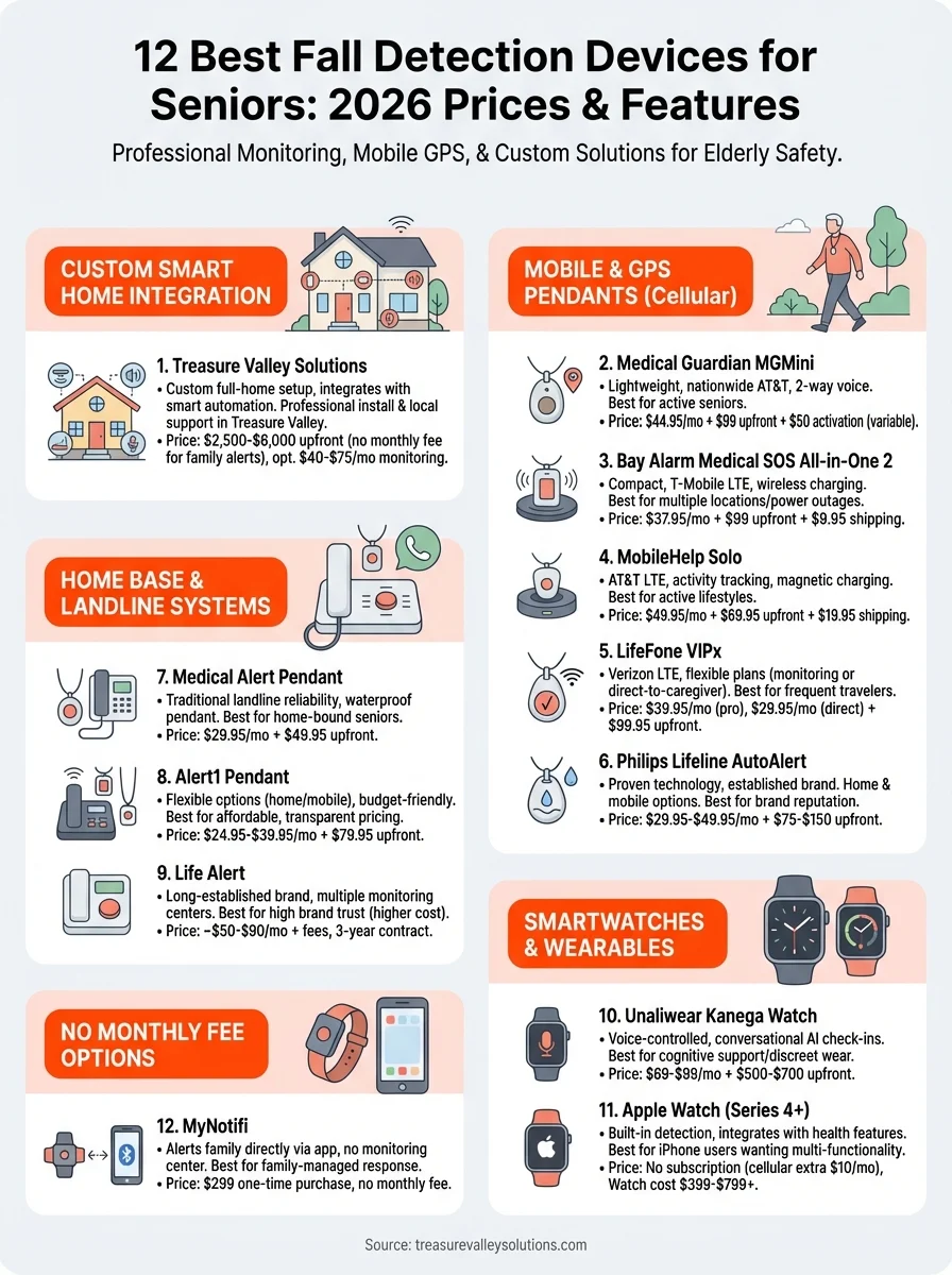 fall detection devices for seniors infographic