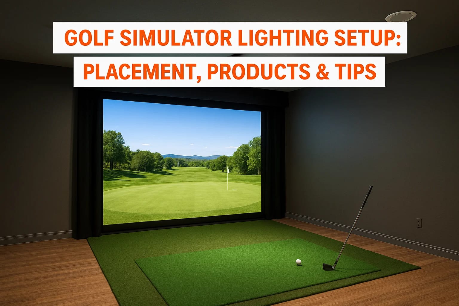 Golf Simulator Lighting Setup: Placement, Products & Tips