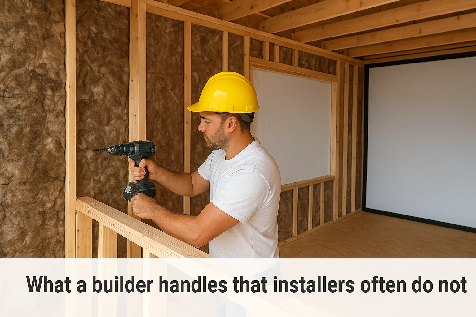 What a builder handles that installers often do not