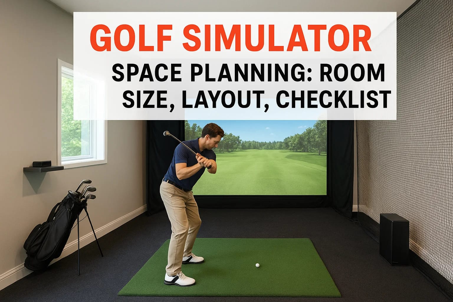 Golf Simulator Space Planning: Room Size, Layout, Checklist