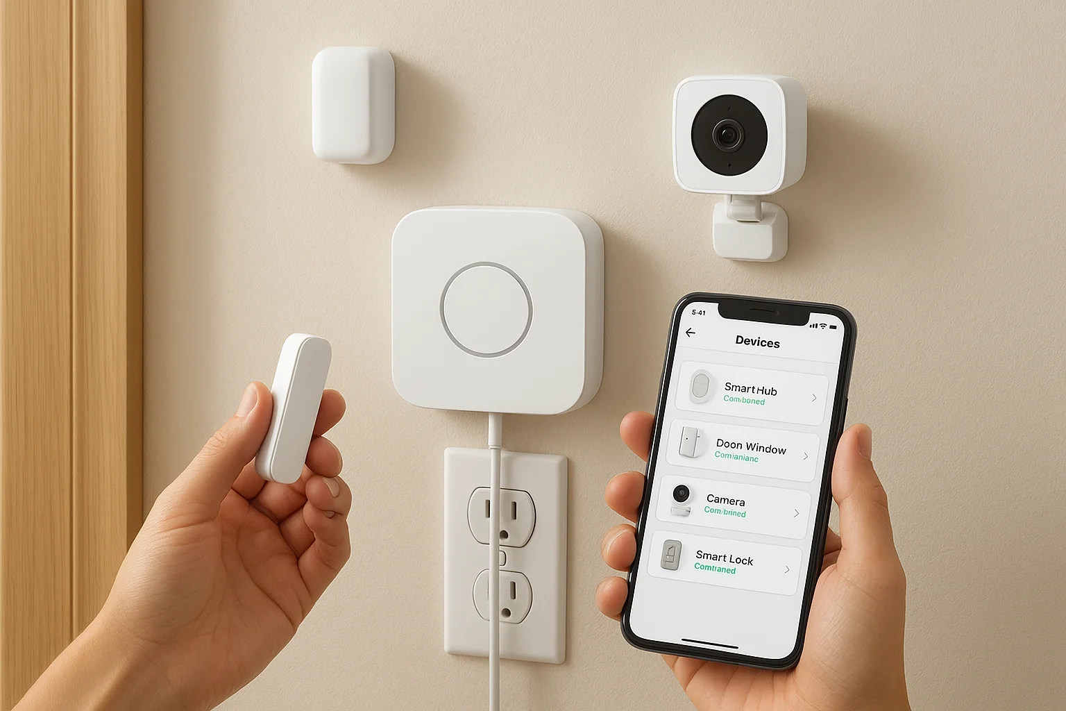 Pair each device to the hub