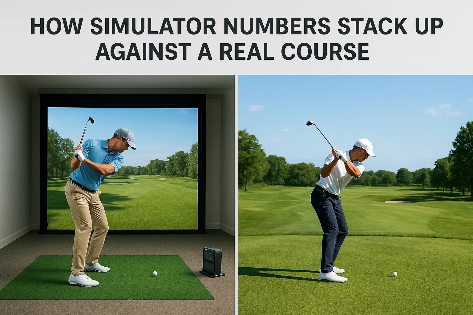 How simulator numbers stack up against a real course