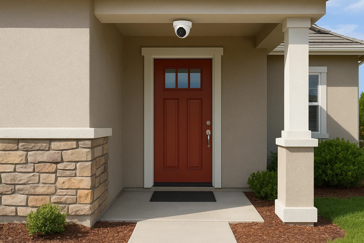 Best mounting spots near the porch and eaves
