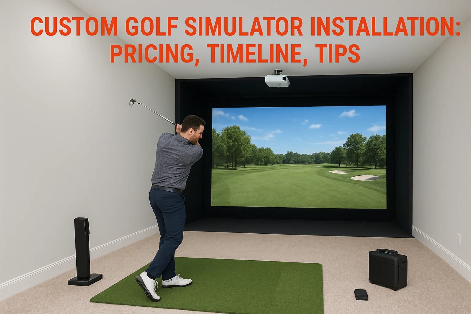 Custom Golf Simulator Installation: Pricing, Timeline, Tips