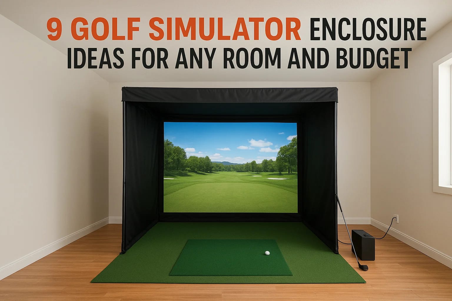 9 Golf Simulator Enclosure Ideas for Any Room and Budget