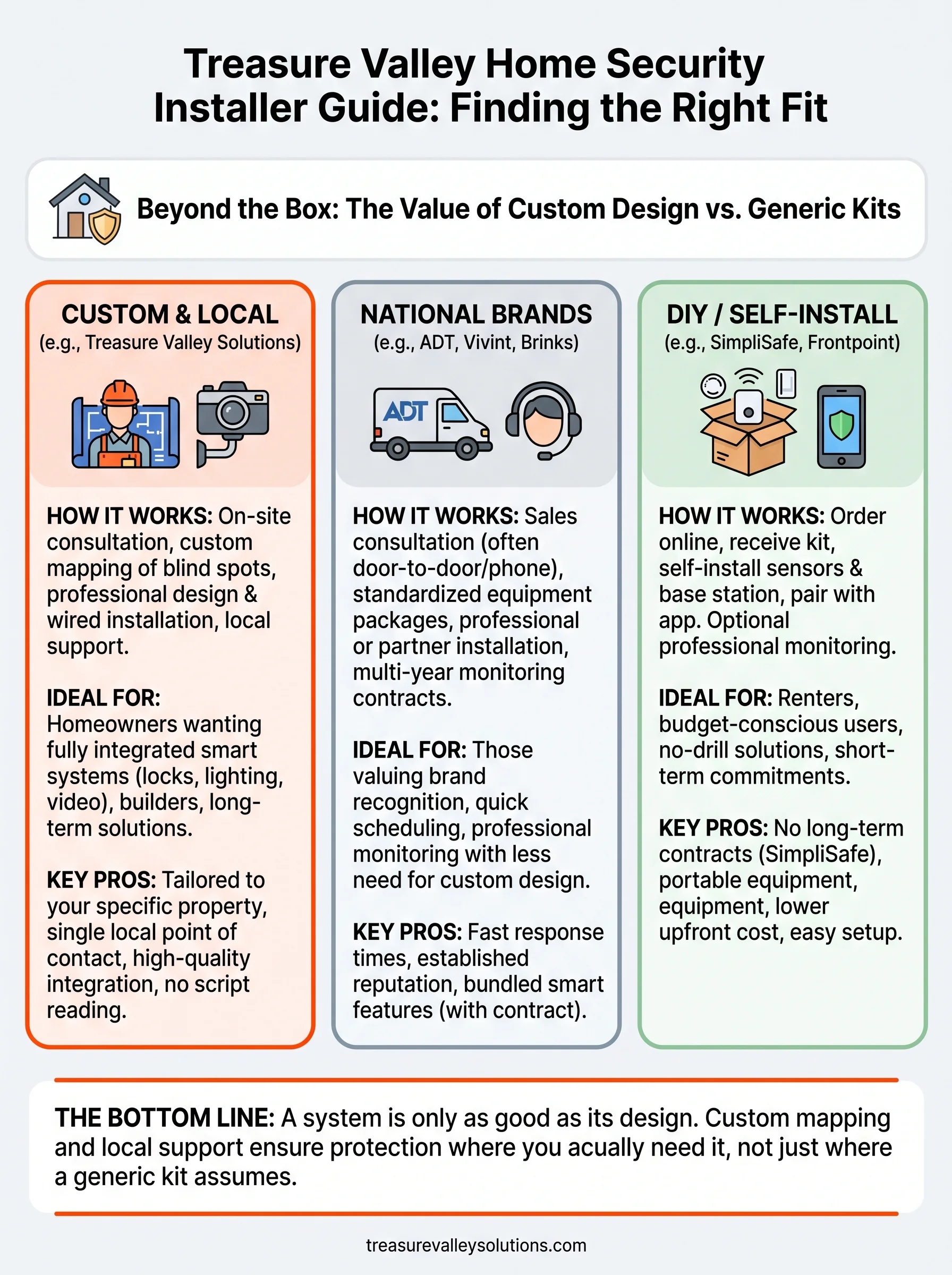 home security systems installers infographic