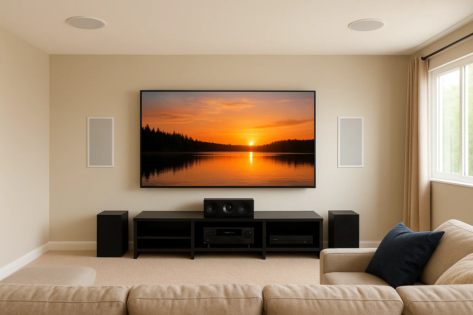 9. Custom home theater system from Treasure Valley Solutions