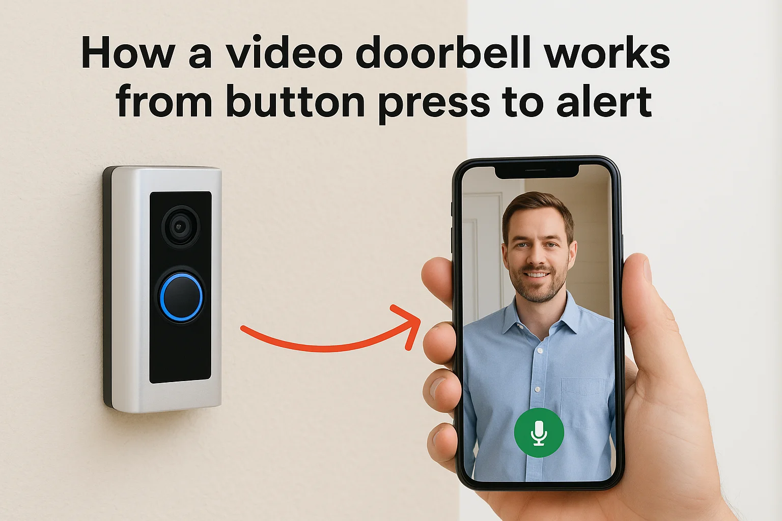 How a video doorbell works from button press to alert