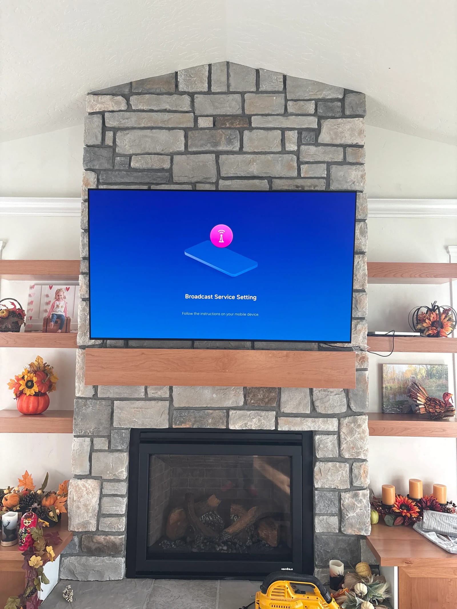 Professional TV Mounting for 56"+ Display on Stone Wall in Meridian, ID - Image 1